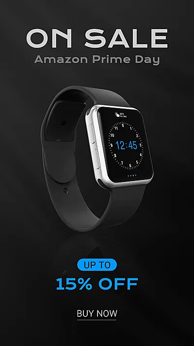 Amazon Prime Day Electronic Smart Watch Discount Promotion Sale Ecommerce Story