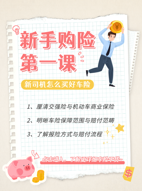 金融新手购险课程知识科普理念推广小红书配图预览效果
