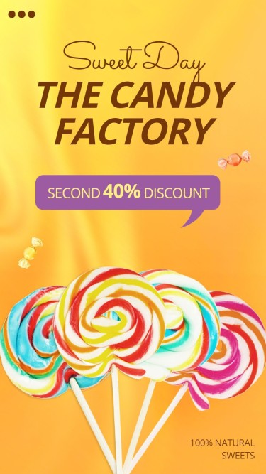 Candy Cane Consumer Packaged Fast Food Snacks Ecommerce Story