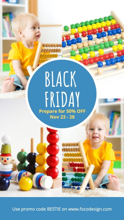 Black Friday Baby Shop Sale Ecommerce Story