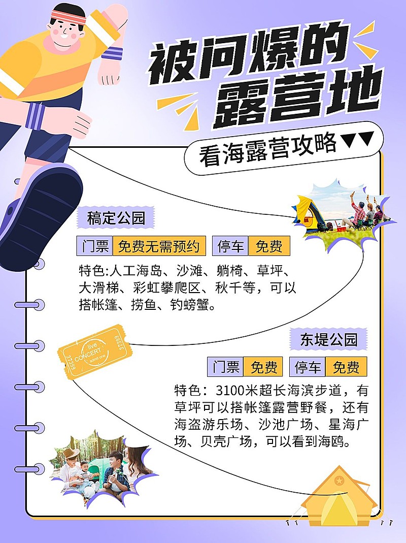 户外露营攻略小红书配图