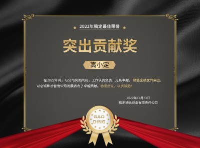 企业员工表彰证书横版证书奖状