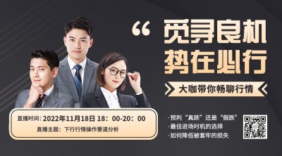 金融保险投资理财直播预告商务风广告banner