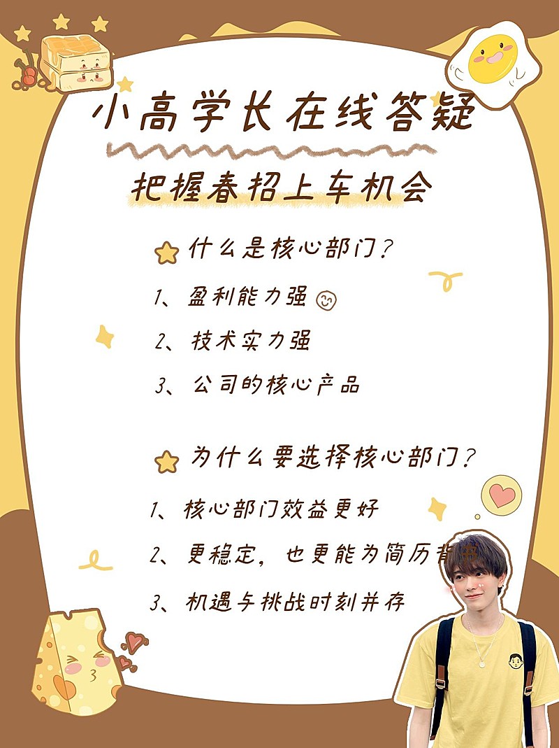 可爱手绘风春招求职岗位分析在线答疑小红书封面配图