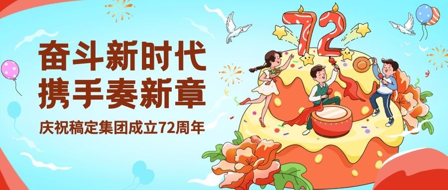 庆祝集团成立周年生日公众号首图预览效果