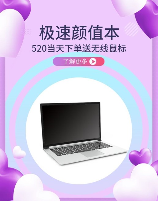 520礼遇季/数码家电/笔记本电脑活动海报预览效果