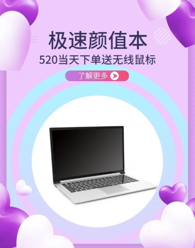 520礼遇季/数码家电/笔记本电脑活动海报