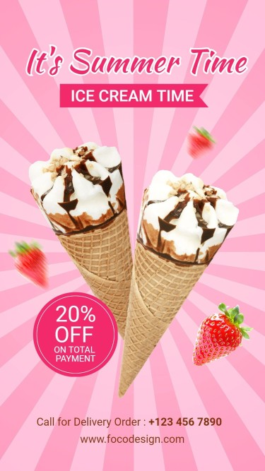 Ice Cream Snacks Groceries Food Promo Ecommerce Story