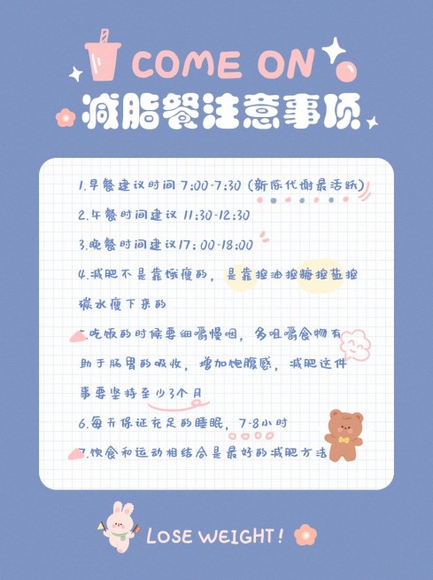 餐饮美食攻略指南可爱小红书配图预览效果