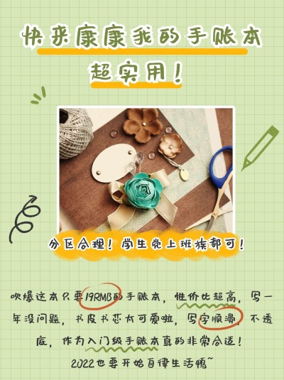 简约清新好物推荐小红书封面配图