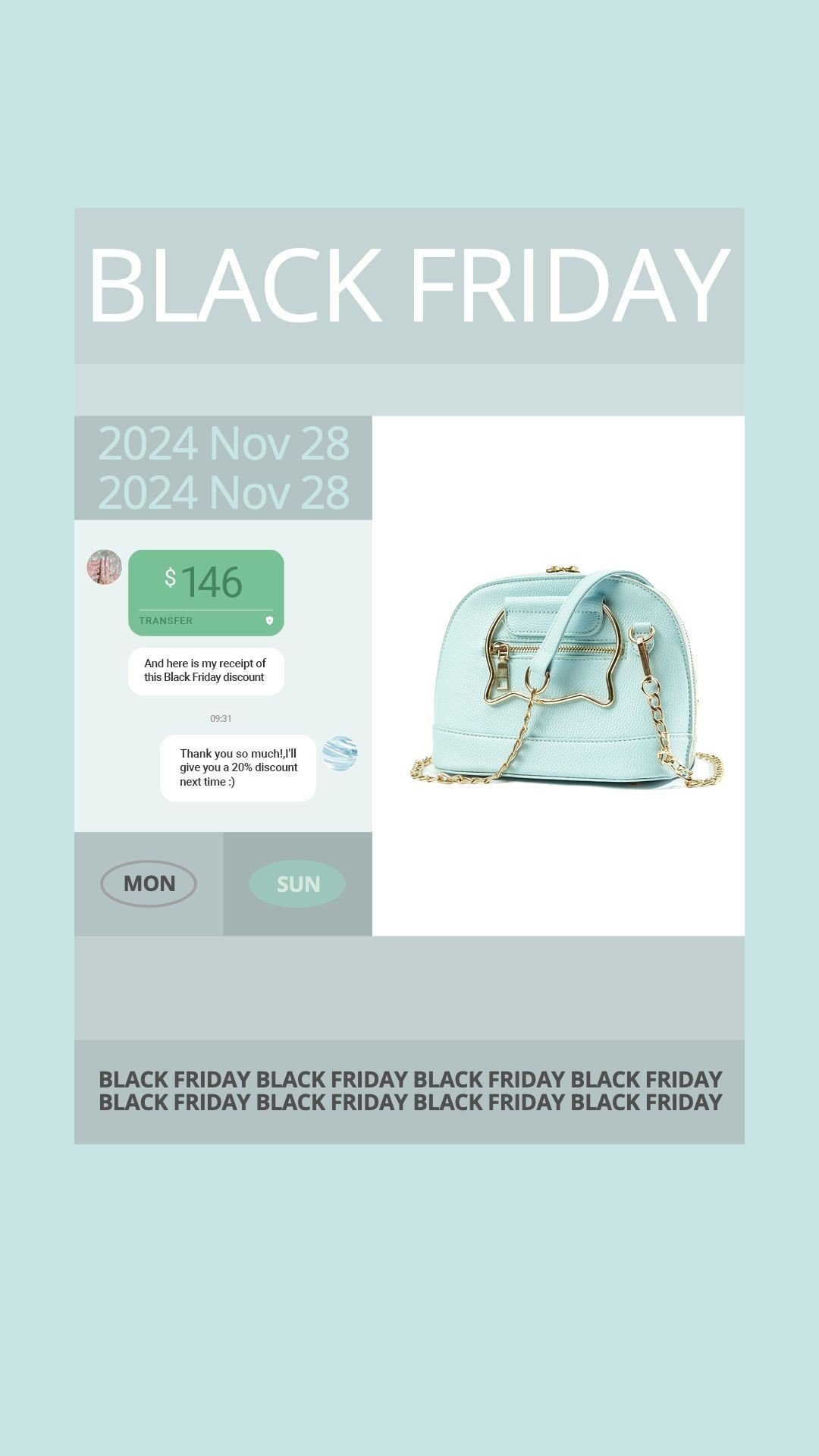 Black Friday Bags Users Feedback Ecommerce Story Black Friday Bags Users Feedback Ecommerce Story