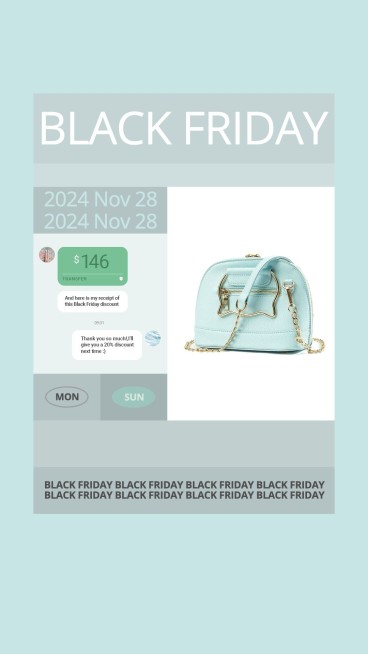 Black Friday Bags Users Feedback Ecommerce Story预览效果