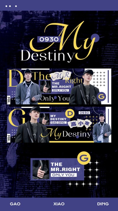 简约风明星应援横版手幅预览海报