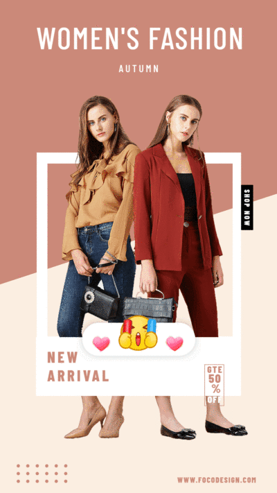 Animated instagram story template GIF