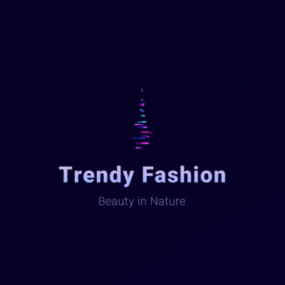 Neon Butterfly Fashion Brand Animated GIF Logo Video