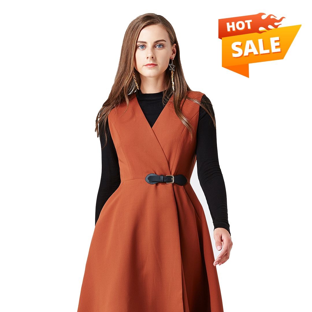 Women's Fall Winter Dress Fashion Hot Sale Badge Label Ecommerce Product Image