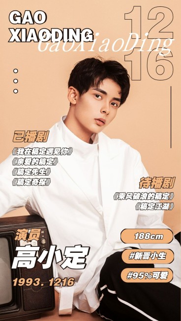 简约杂志风安利宣传手机海报明星预览效果