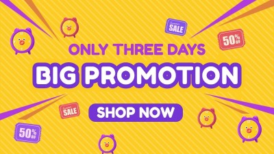 通用跨境电商促销活动海报banner