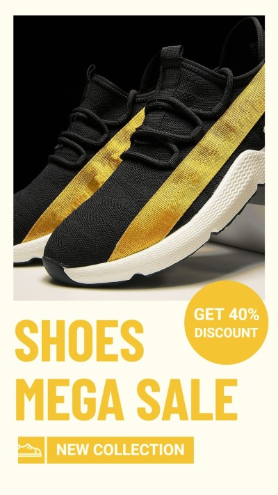Fashion Sports Shoes Sale Promo Ecommerce Story