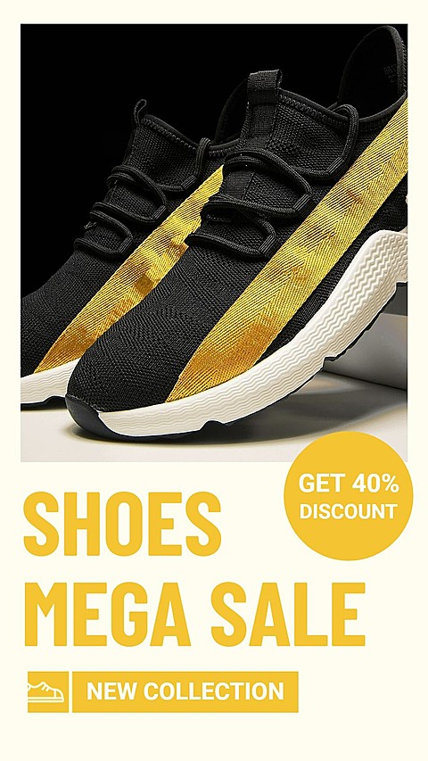 Fashion Sports Shoes Sale Promo Ecommerce Story