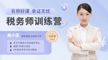 教育培训税务师宣传推广讲师人物形象介绍横版海报banner