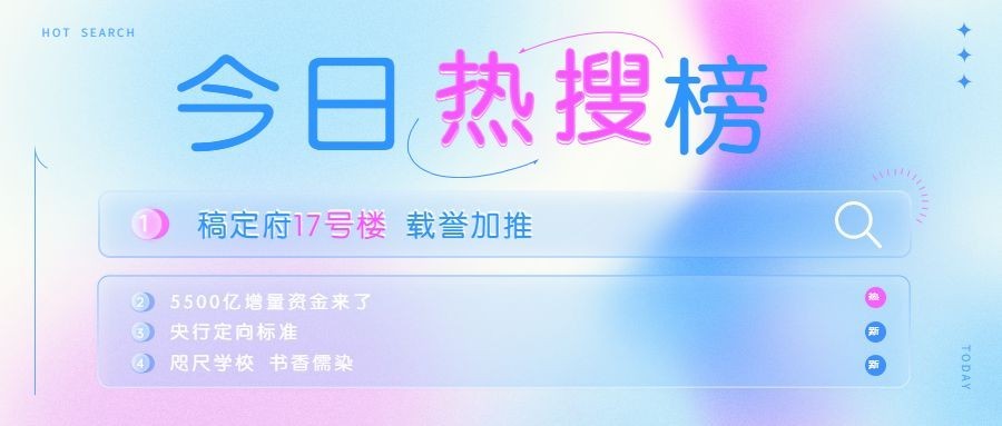 房地产通知公告文艺公众号首图预览效果