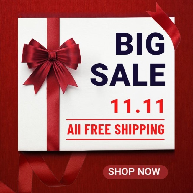 双11跨境电商促销活动精致喜庆主图预览效果