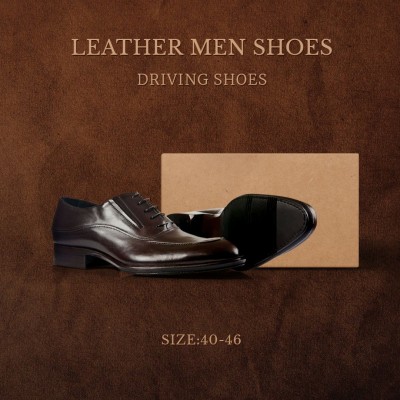 Men's Leather Shoes Ecommerce Product Image