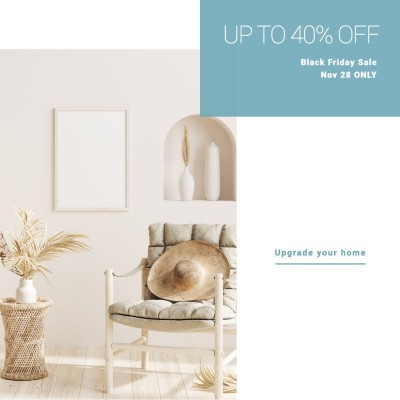 Furniture Black Friday Sale Ecommerce Product Image
