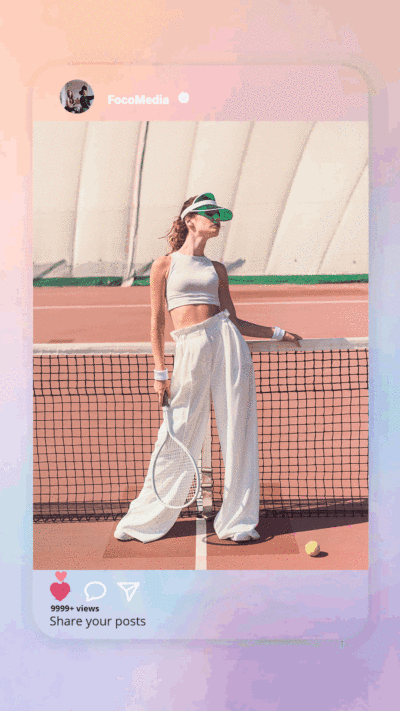 Animated instagram story template GIF