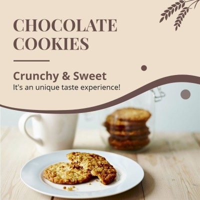Chocolate Cookies Consumer Packaged Food Snacks Ecommerce Product Image
