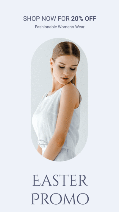 Easter Women's Fashion Sale Promotion Ecommerce Instagram Story