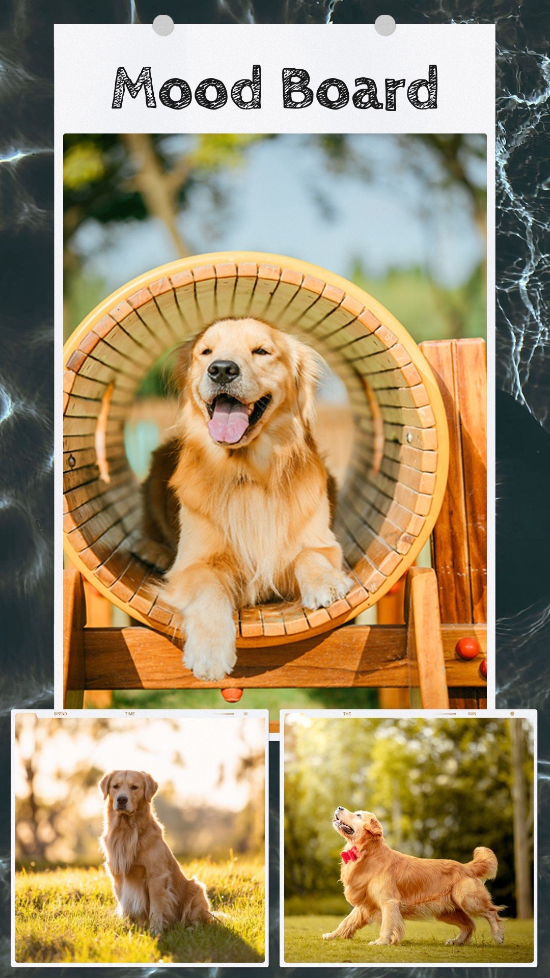 Mood Board Blank Template Layout Instagram Story Image