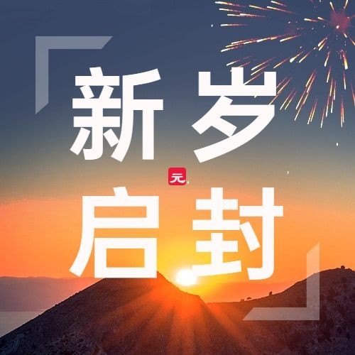 元旦节新年祝福愿望实景公众号次图预览效果