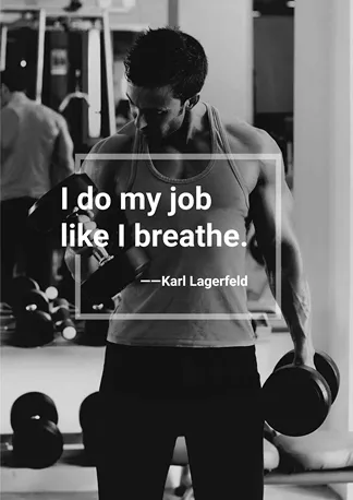 Man Working Out Fitness and Health Motivation Inspirational Quotes Poster