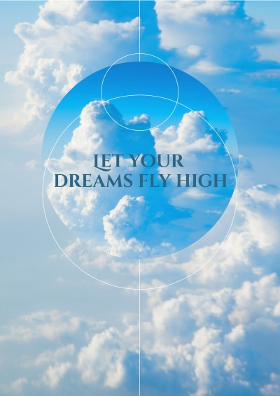 Sky and Clouds Motivational Inspirational Quotes Poster
