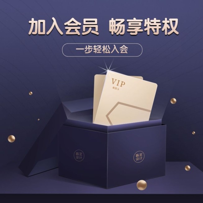 会员活动商务精致主图预览效果