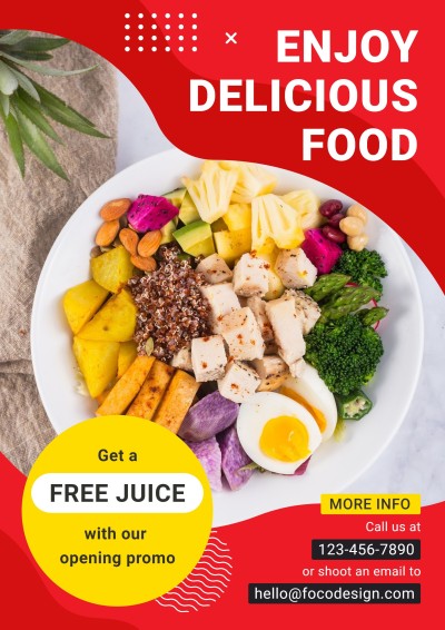 Healthy Dining Food Promo Advertising Poster