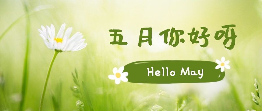 通用5月你好祝福文艺公众号首图
