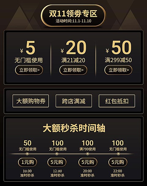双十一优惠券
