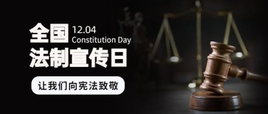 全国法制宣传日宪法法律公众号首图