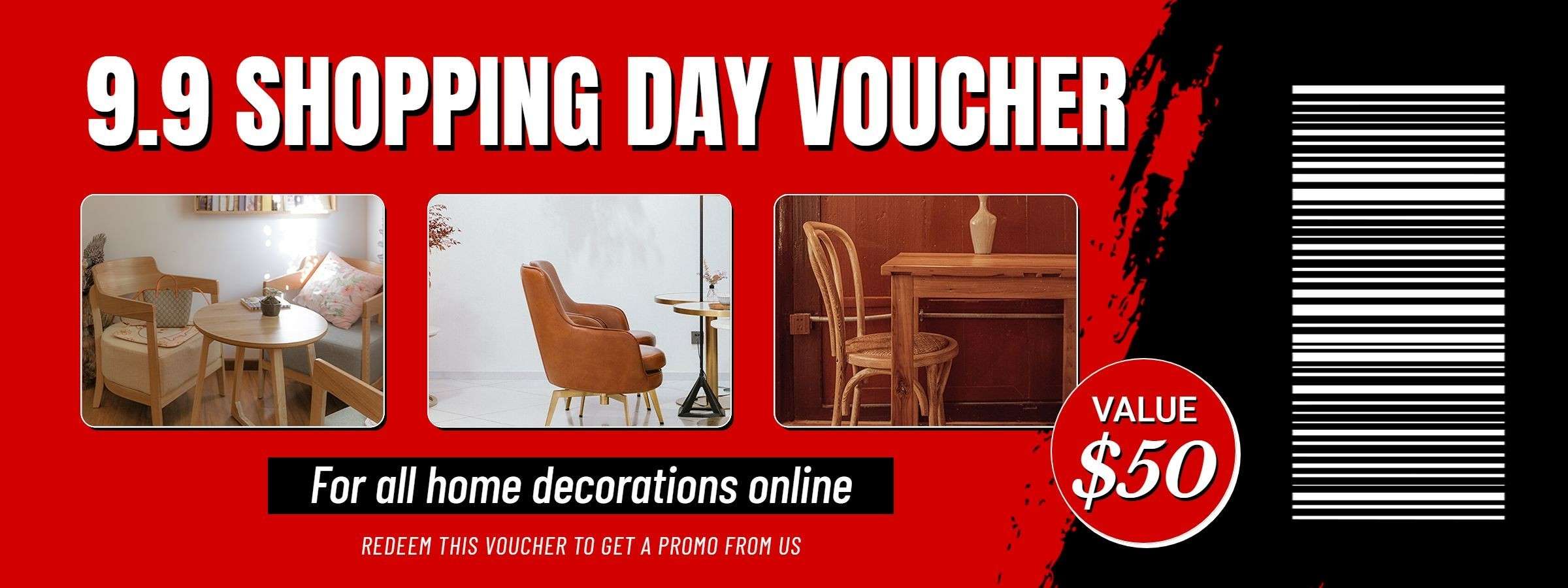Shopee 9.9 Furniture and Home Decor Promo Sales Voucher Discount Coupon