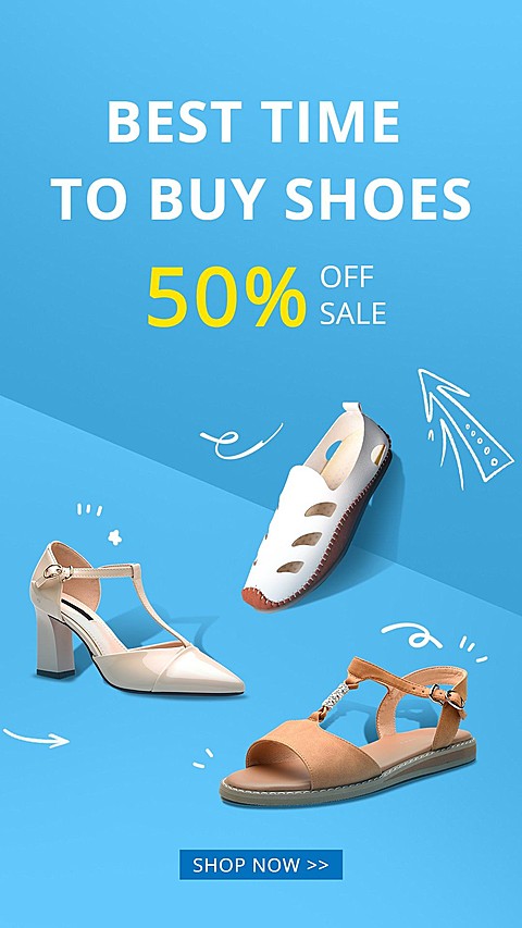 Women's Shoes High Heel Sandals Fashion Sale Discount Promo Ecommerce Story