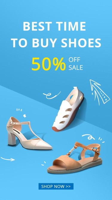 Women's Shoes High Heel Sandals Fashion Sale Discount Promo Ecommerce Story