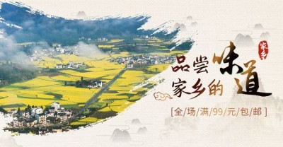 家乡土特产促销海报banner