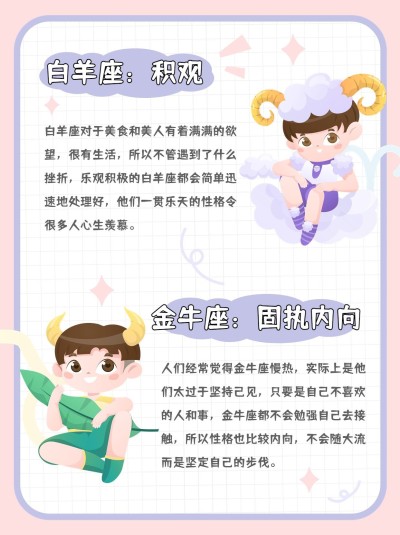 星座命理科普小红书配图