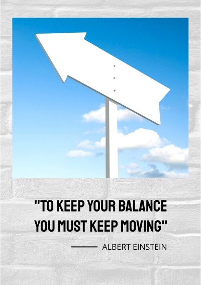 Minimal Pointing Arrow Motivational Inspirational Quotes Poster