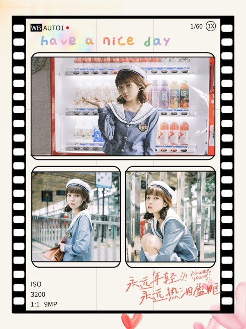 创意图框拼图晒图晒照小红书配图预览效果