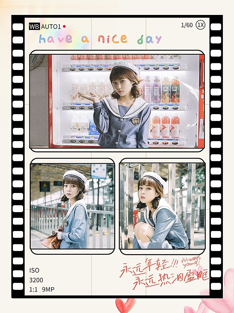 创意图框拼图晒图晒照小红书配图