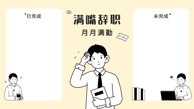 趣味打工人电脑桌面分区壁纸